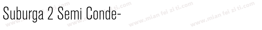 Suburga 2 Semi Conde字体转换